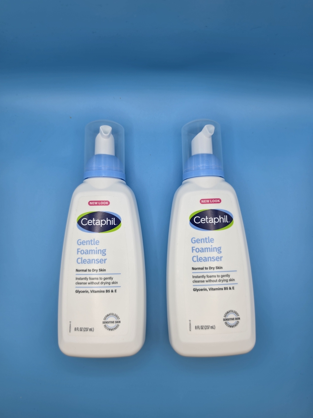 Cetaphil Gentle Foaming Cleanser — White Bottle with Blue Cap (Blue)